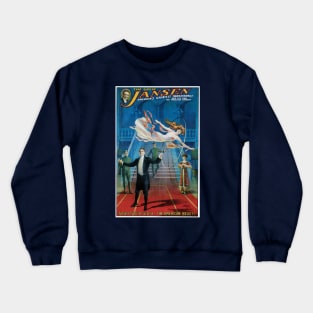 Vintage Magic Poster Art, The Great Jansen Crewneck Sweatshirt